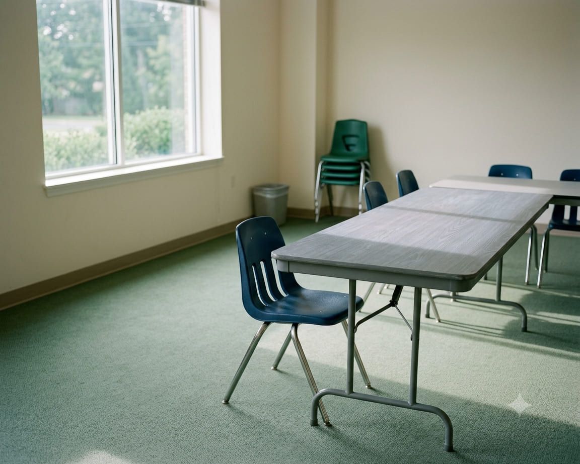 Illustration: an ordinary room, seen in morning light